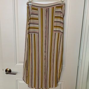STRIPPED MAXI SKIRT | POCKETS | SIZE LARGE
